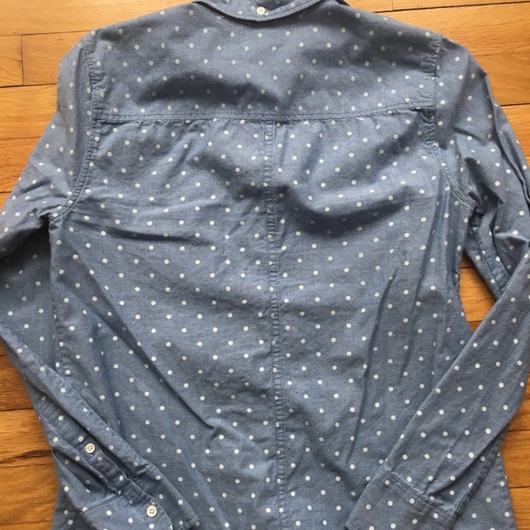 J. Crew chambray dot shirt - Picture 6 of 6